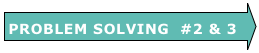 PROBLEM SOLVING  #2 & 3